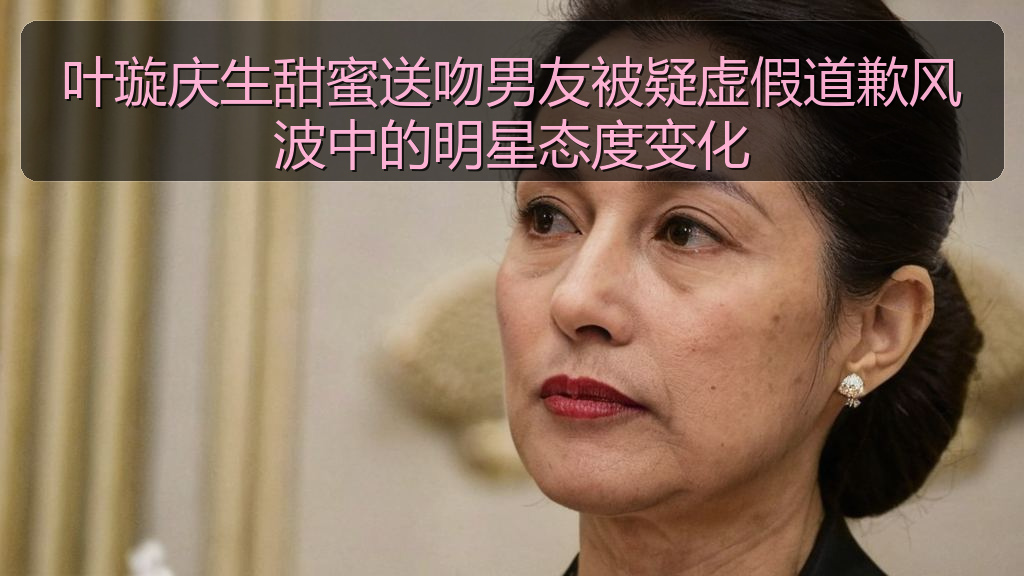叶璇庆生甜蜜送吻男友被疑虚假道歉风波中的明星态度变化