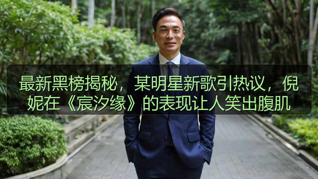 最新黑榜揭秘，某明星新歌引热议，倪妮在《宸汐缘》的表现让人笑出腹肌