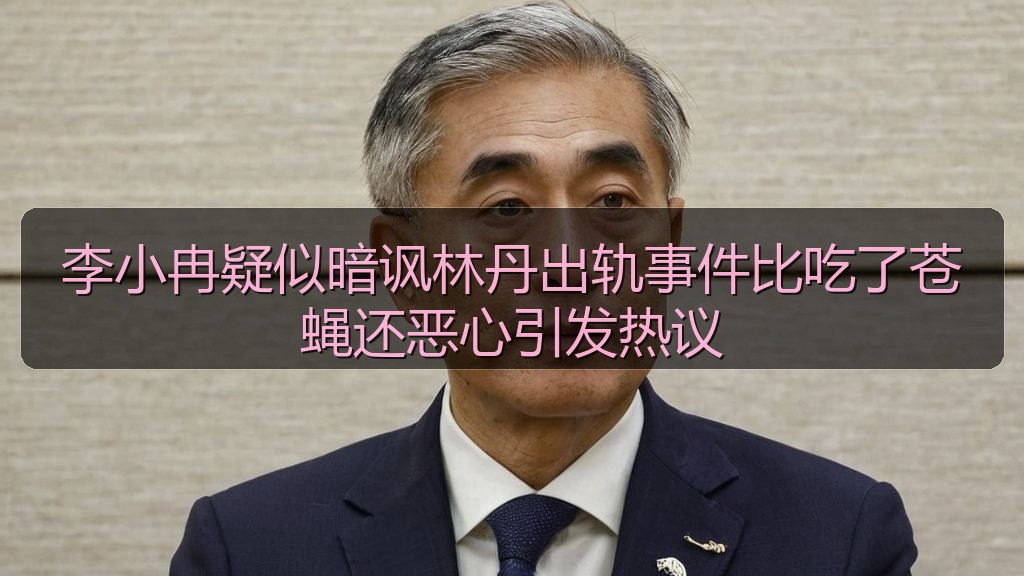 李小冉疑似暗讽林丹出轨事件比吃了苍蝇还恶心引发热议