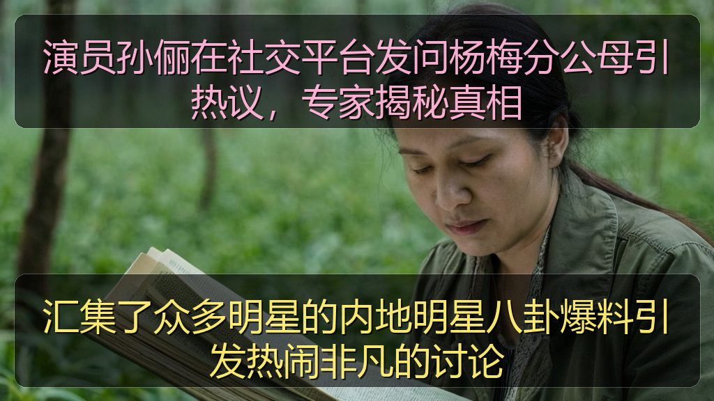 汇集了众多明星的内地明星八卦爆料引发热闹非凡的讨论