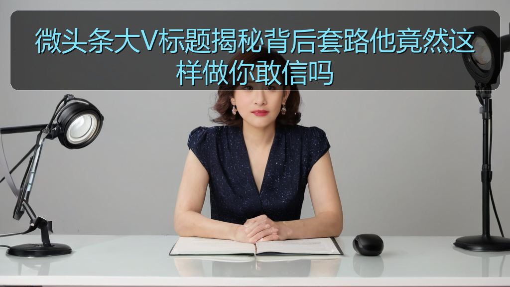 微头条大V标题揭秘背后套路他竟然这样做你敢信吗
