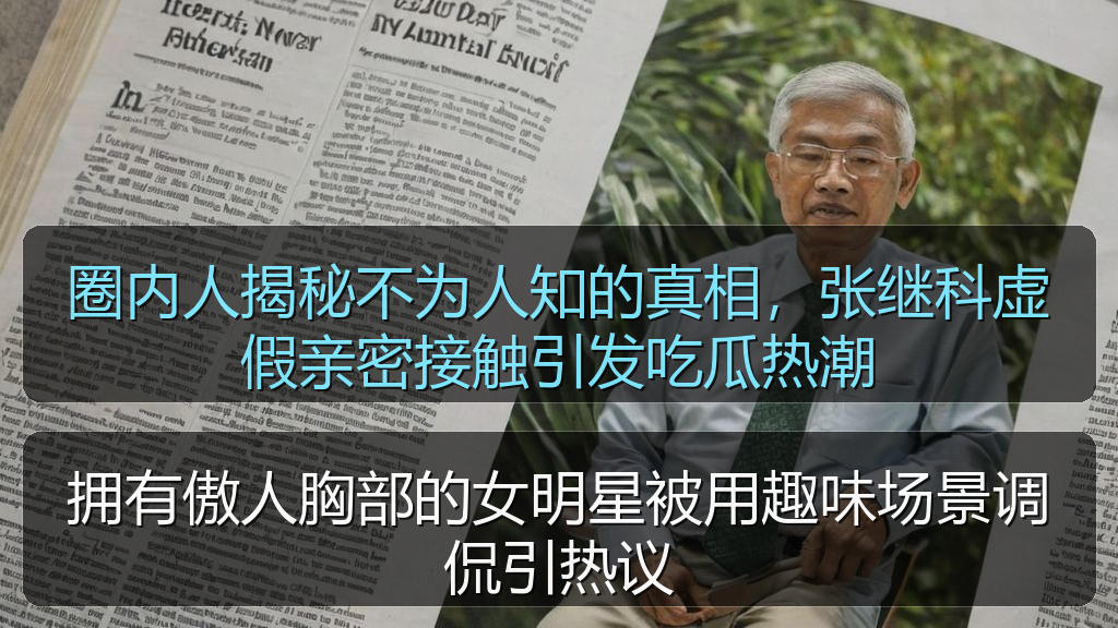 拥有傲人胸部的女明星被用趣味场景调侃引热议