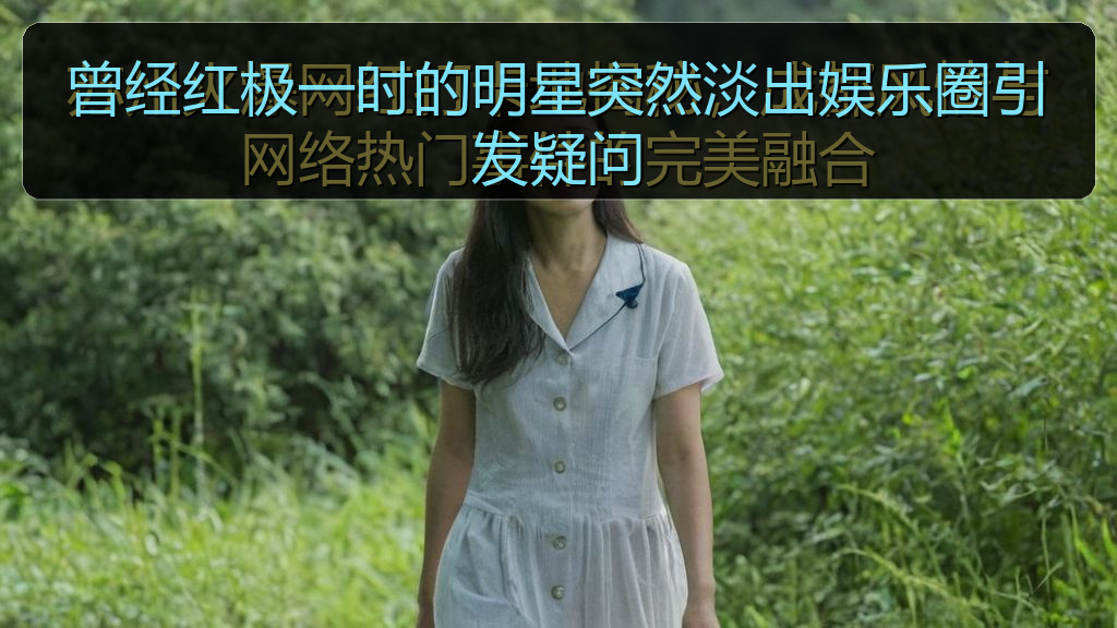曾经红极一时的明星突然淡出娱乐圈引发疑问