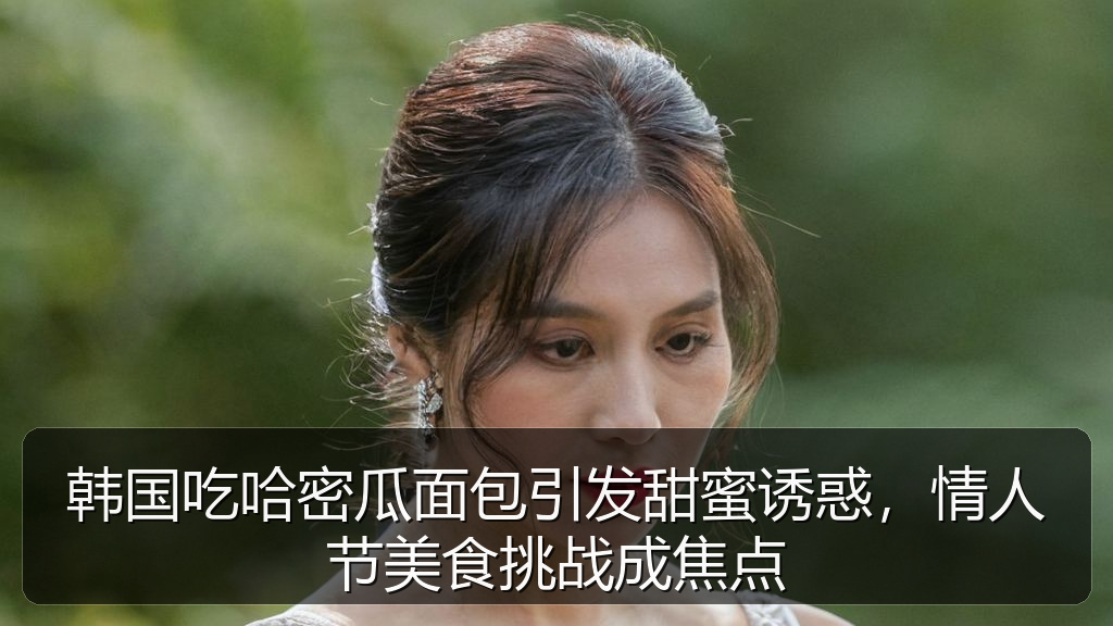 韩国吃哈密瓜面包引发甜蜜诱惑，情人节美食挑战成焦点